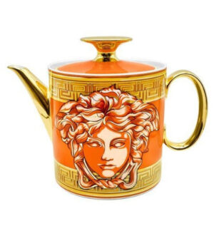 [VERSACE] Medusa Amplified Orange Coin Tea Pot 900ml