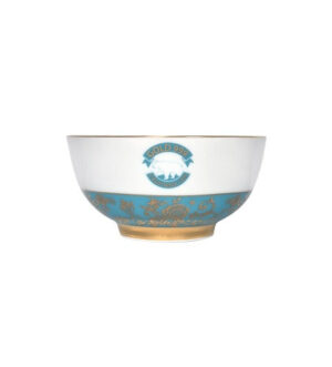 [Gold999] Gold Rose & Blue Rice Bowl 5 Inch