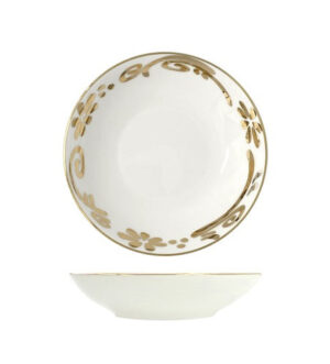 [Gold999] Gold Flower Wave Sauce Plate