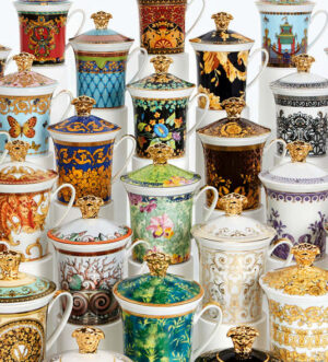 [VERSACE] 30 Years Mug Collection Les Rives Byzantine Mug with Lid