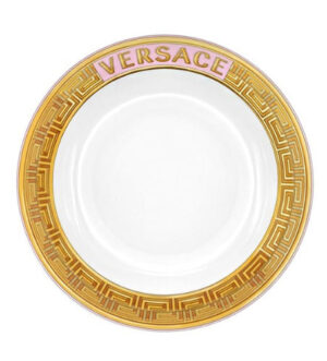 [VERSACE] Medusa Amplified Pink Coin Deep Plate 22cm