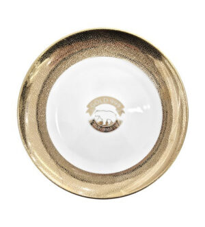 [Gold999] Pure Gold Round Plate 8 inches