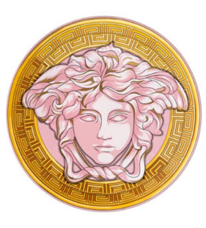 [VERSACE] Medusa Amplified Pink Coin Service Plate 33cm